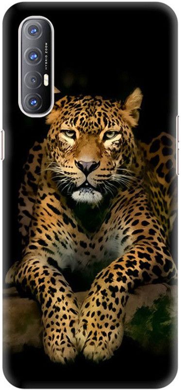 PNBEE Back Cover for Oppo Reno3 Pro , CPH2035, CPH2037, CPH2036 - Tiger Print  (Multicolor, Hard Case, Pack of: 1)