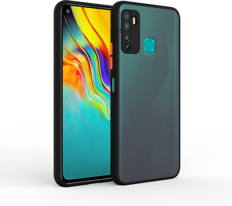 Zinger Back Cover for Itel Vision 2, CAMERA PROTECTION CASE, SMOKE CASE  (Black, Hard Case, Pack of: 1)