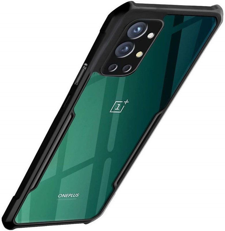 CELLCAMPUS Bumper Case for One Plus 9R 5G  (Black, Transparent, Grip Case, Pack of: 1)