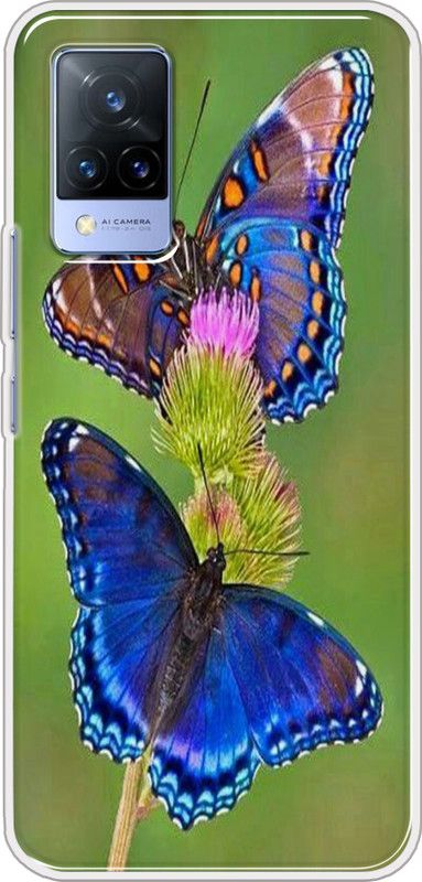 Hansviprint Back Cover for Vivo V21  (Multicolor, Grip Case, Silicon)