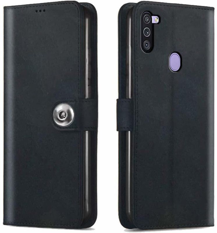 WEBKREATURE Back Cover for Samsung Galaxy M11  (Black, Dual Protection, Pack of: 1)