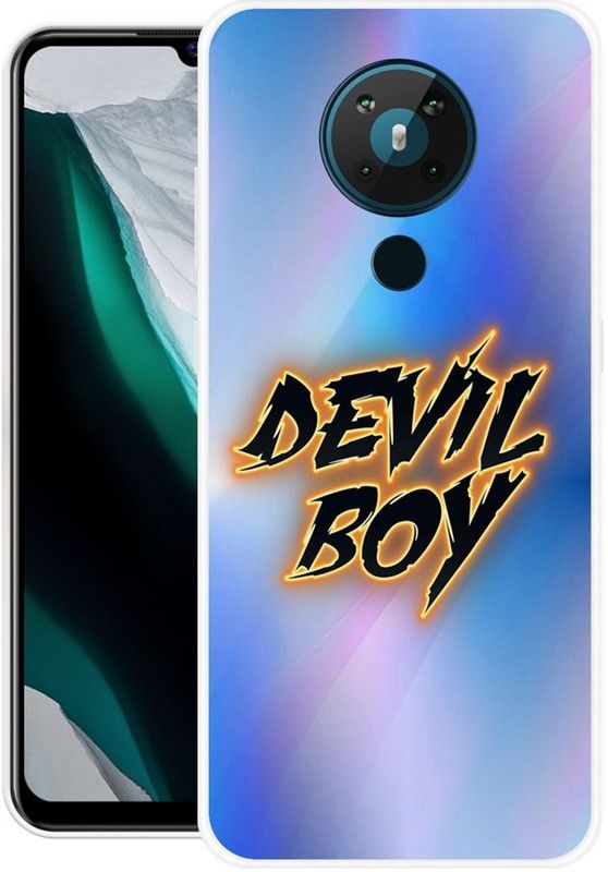 NEVYZAP Back Cover for Nokia 5.3  (Blue, Pink, Grip Case, Silicon, Pack of: 1)