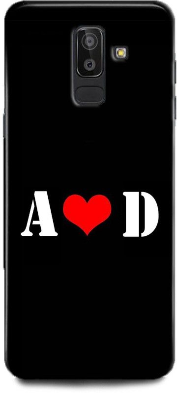 Afterglow Back Cover for SAMSUNG Galaxy J8 A D, A LOVES D, NAME, LETTER, ALPHABET, AD LOVE, HART  (Multicolor, Shock Proof, Pack of: 1)
