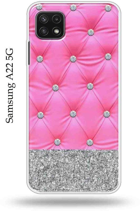 Shivay Mobicase Back Cover for Samsung Galaxy A22 5G  (Pink, Dual Protection, Silicon, Pack of: 1)
