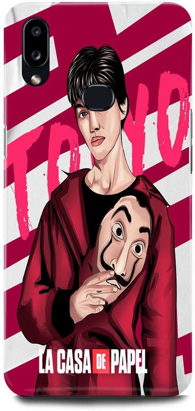 JUGGA Back Cover for SAMSUNG Galaxy A10s, TOKYO, MONEY, HEIST, ACTOR  (Pink, Hard Case, Pack of: 1)