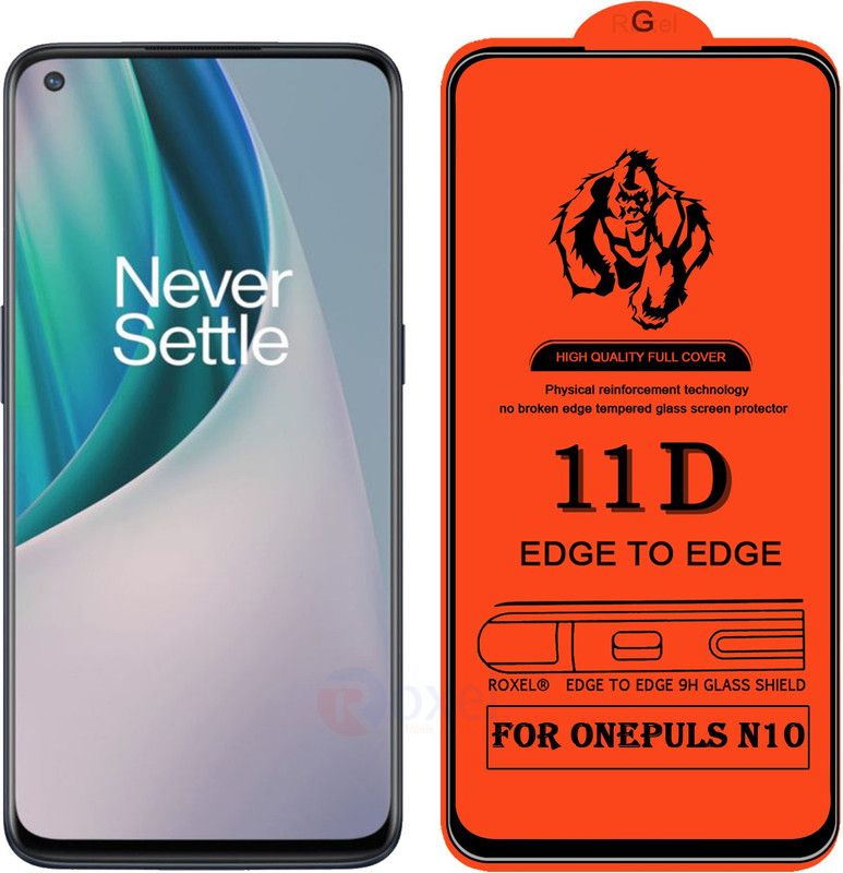 Roxel Edge To Edge Tempered Glass for Oneplus N10  (Pack of 1)