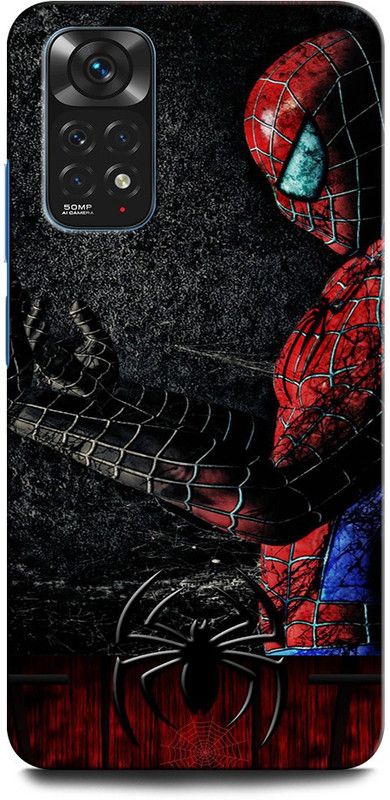 GRAFIQE Back Cover for Redmi Note 11 SPIDERMAN, SPIDERMAN LOGO, SPIDERMAN, IRON MAN  (Multicolor, Shock Proof, Pack of: 1)