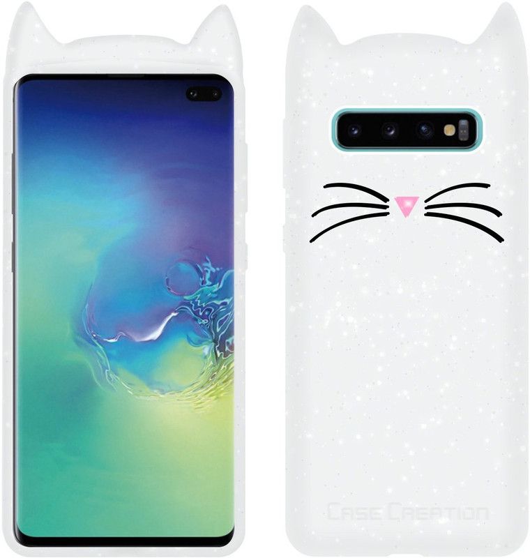 CASE CREATION Back Cover for Samsung Galaxy S10 Plus 2019  (White, Grip Case, Pack of: 1)