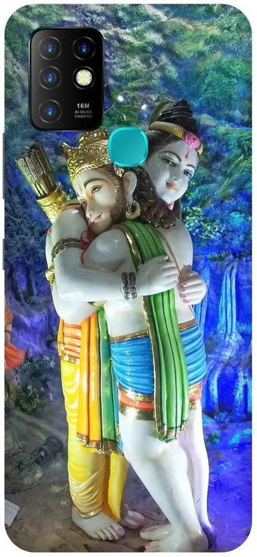 FIKORA Back Cover for Infinix Hot 10, X682B, RAM ,JAI, SHREE, RAM, HANUMANJI  (Multicolor, Hard Case, Pack of: 1)