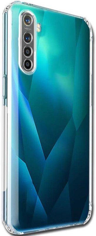 Phone Back Cover Pouch for Realme XT, OPPO Realme XT  (Transparent, White, Grip Case, Pack of: 1)