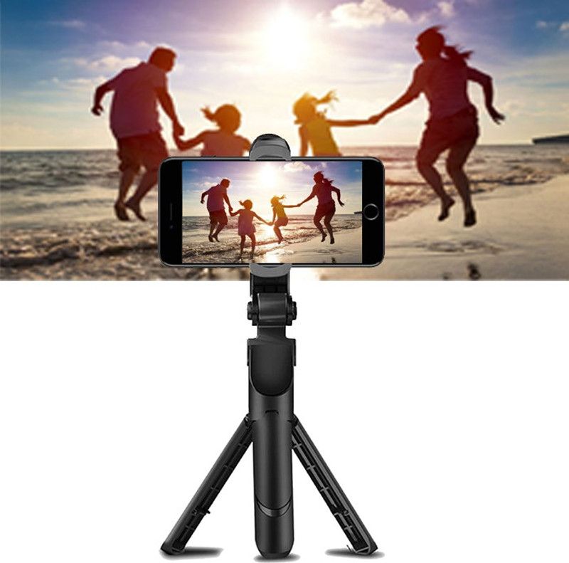 Ureka Wireless XT-02 Mini Live Broadcast Extendable Bluetooth Selfie Stick Bluetooth Selfie Stick  (BLACK, Remote Included)