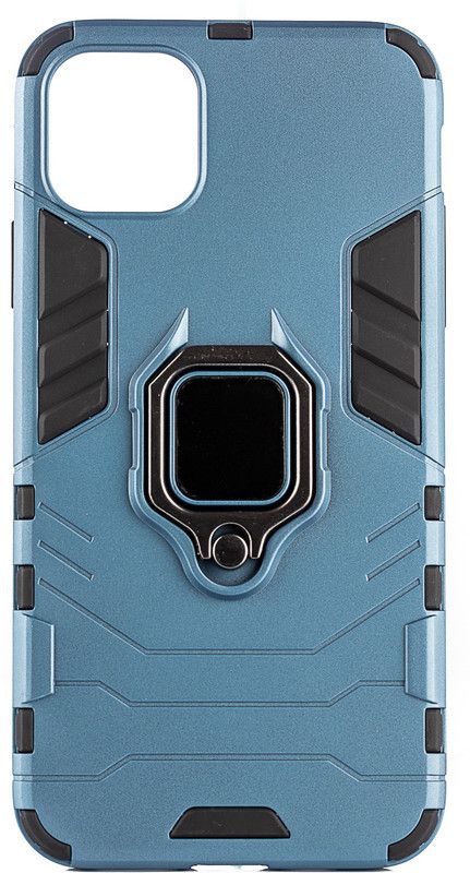 Mystry Box Back Cover for Ring holder Hybrid Armor Case for Apple iPhone 11 Pro Max  (Blue, Grip Case, Pack of: 1)
