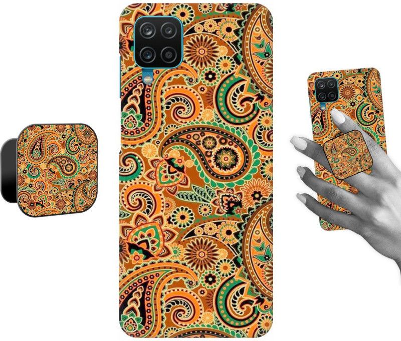 COBIERTAS Back Cover for Samsung Galaxy M12  (Multicolor, Cases with Holder, Pack of: 2)