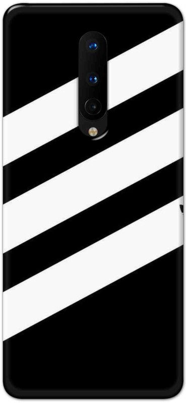 Sidekick Store Back Cover for OnePlus 8  (Black, White, Pack of: 1)