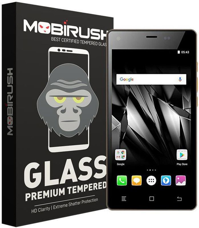 MOBIRUSH Tempered Glass Guard for Micromax Q4260  (Pack of 1)