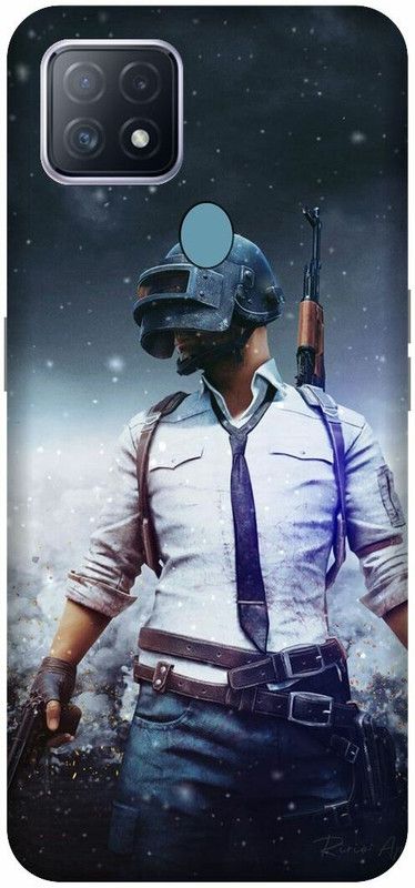 3D U PRINT Back Cover for OPPO A15 ,CPH2185 , Pubg, Pubg game,print Back Cover  (White, Hard Case, Pack of: 1)