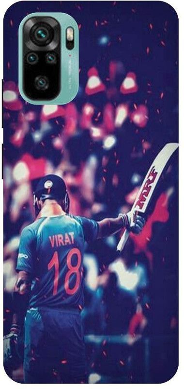 Bluvver Back Cover for Redmi Note 10S,M2101K7BG, Printed Virat Kohli Back Cover  (Multicolor, Hard Case, Pack of: 1)