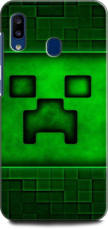 Afterglow Back Cover for SAMSUNG Galaxy A20 MINECRAFT CREEPER, CPEEPER HD, MOJANG, PS4, XBOX  (Multicolor, Shock Proof, Pack of: 1)