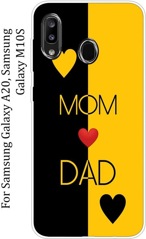 BeauCase Back Cover for Samsung Galaxy M10s, Samsung Galaxy a20  (Yellow, Black, Grip Case, Silicon, Pack of: 1)