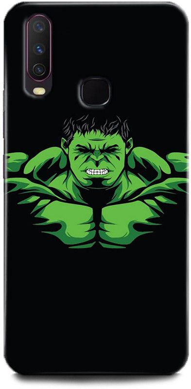 Afterglow Back Cover for Vivo U10  (Black, Green, Dual Protection, Pack of: 1)