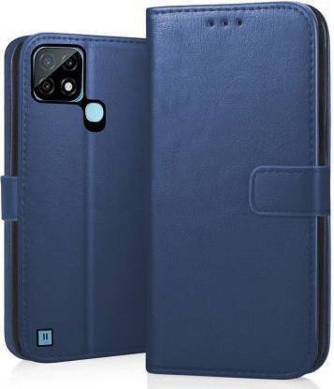 Urban Tech Flip Cover for Realme C21YFlip Case | Magnetic Closure | Shock Proof Wallet Flip Cover  (Blue, Magnetic Case, Pack of: 1)