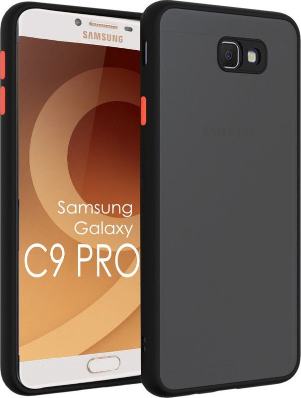 ASMANTIC Back Cover for Samsung Galaxy C9 Pro  (Black, Pack of: 1)
