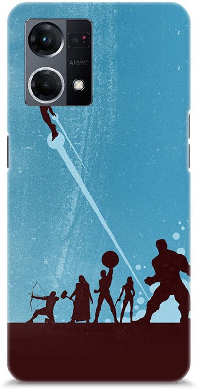 Chiraiyaa Back Cover for OPPO F21 Pro  (Blue, Black, Hard Case)