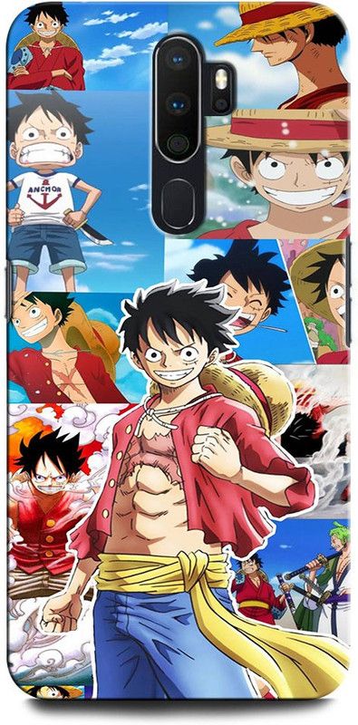 INTELLIZE Back Cover for OPPO A9 2020 LUFFY ONE PIECE, LUFFY, ANIME, MONKEY D LUFFY, CARTOON  (Multicolor, Hard Case, Pack of: 1)