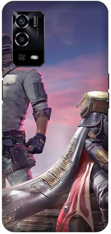 UMPRINT Back Cover for Oppo A55/CPH2325, Pubg Mobile Pubg Game Printed Back Cover  (Multicolor, Hard Case, Pack of: 1)