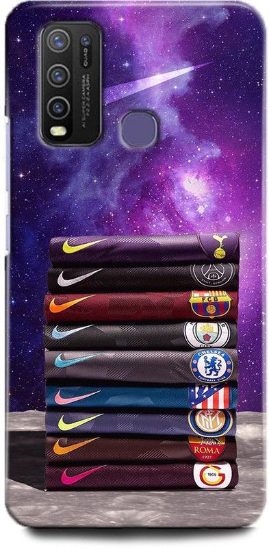 INDICRAFT Back Cover for Vivo Y30, Vivo 1938 NIKE, NIKE ELITE, NIKE JERSEY, SPORTS  (Multicolor, Hard Case, Pack of: 1)
