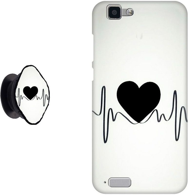 My Swag Back Cover for Vivo V1  (Black, Grey, Cases with Holder, Pack of: 1)