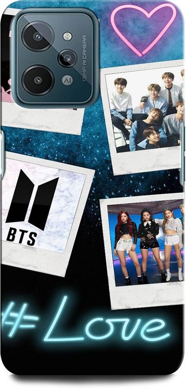ORBIQE Back Cover for Realme C31 BTS, BLACKPINK, SINGER, DANCE, MUSIC, BTS BLACKPINK, LOVE  (Multicolor, Hard Case, Pack of: 1)