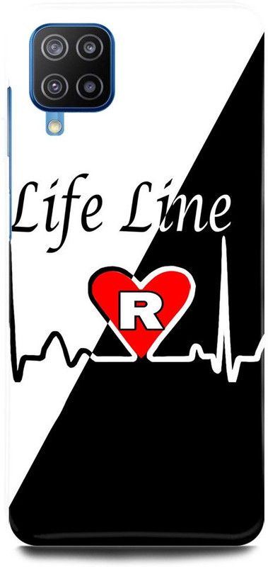 FRONK Back Cover for Samsung Galaxy M32, R, NAME, LETTER, ALPHABET, LIFELINE  (Black, Hard Case, Pack of: 1)