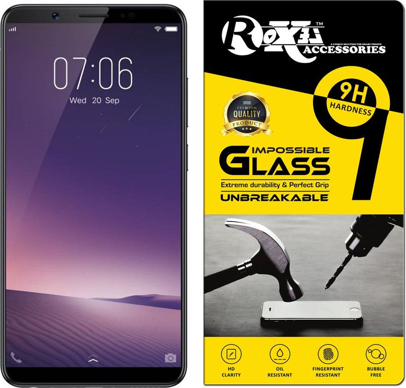 Roxel Impossible Screen Guard for Vivo V15 (Frozen Black, 64 GB) (6 GB RAM)  (Pack of 1)