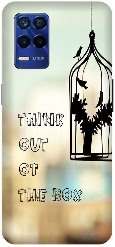 Bluvver Back Cover for Realme 8s 5G , RMX3381, Printed Think Out Of The Box Back Cover  (Multicolor, Hard Case, Pack of: 1)