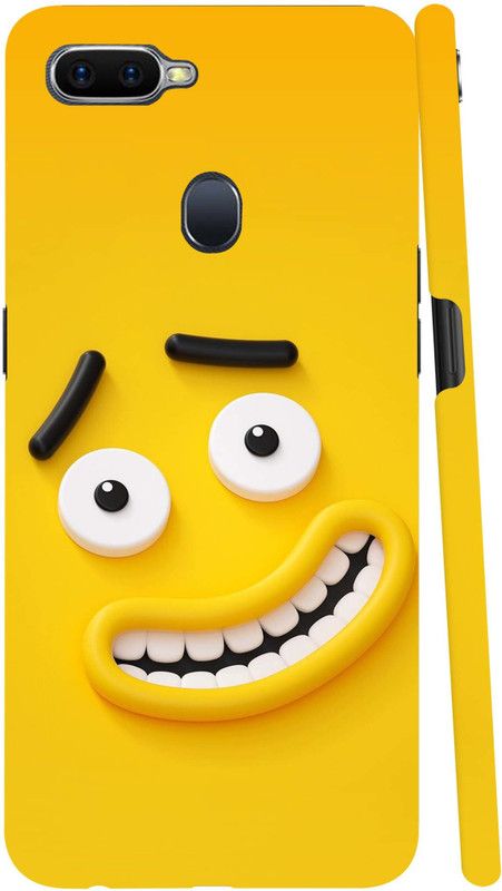 GS PANDA COLLECTIONS Back Cover for OPPO A12s  (Yellow)