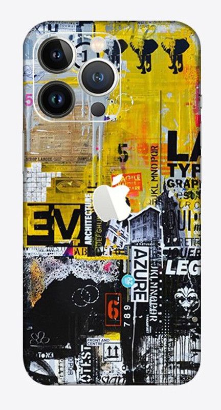 Satisfactory Apple iPhone 13 Pro Max Mobile Skin  (Abstract Azure Skin With Matte Finish)