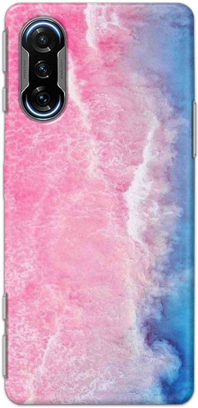 NDCOM Back Cover for POCO F3 GT Beach Waves Printed  (Multicolor, Hard Case, Pack of: 1)
