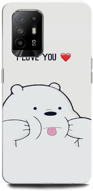 ORBIQE Back Cover for OPPO F19 Pro+ 5G CPH2213 BEAR, ANIMAL, LOVE ANIMAL, TEDDY BEAR, HEART, CUTE, I LOVE YOU  (Multicolor, Hard Case, Pack of: 1)