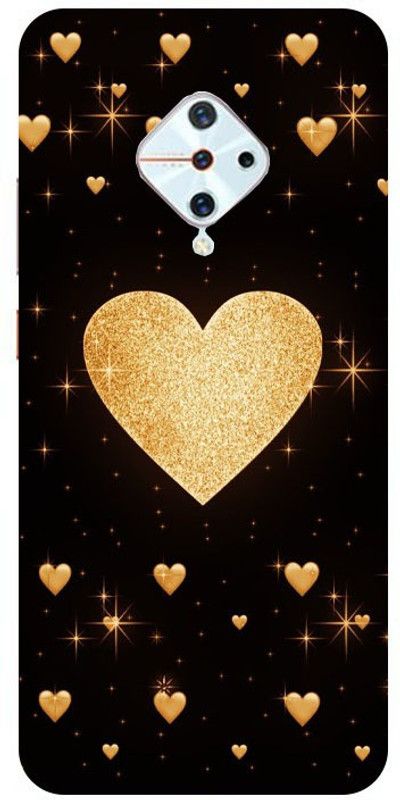 HC HARRY CREATION Back Cover for VIVO S1PRO  (Black, Gold)