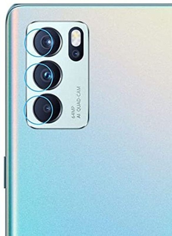 VIRMON Back Camera Lens Glass Protector for OPPO RENO 6  (Pack of: 1)