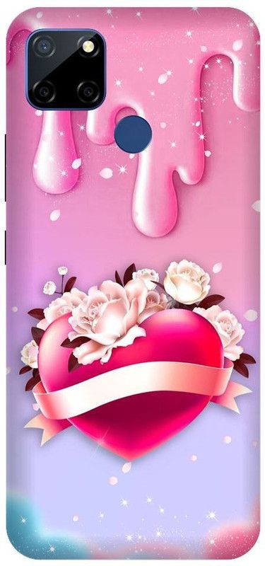 URCHIN Back Cover for Narzo 30A Heart, Love, Cute, Glitters, Love you  (Multicolor, Shock Proof, Pack of: 1)