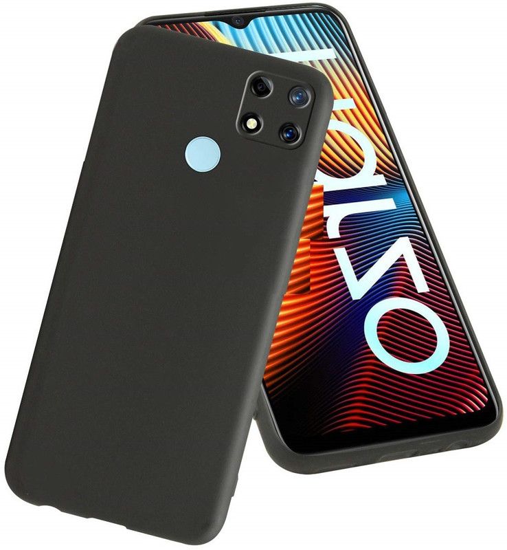 Phone Back Cover Pouch for OPPO Realme C12  (Black, Grip Case, Pack of: 1)