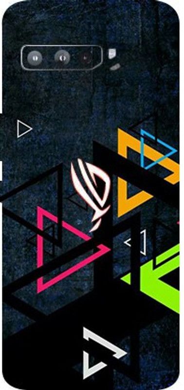 BUGGU ASUS ROG Phone 3, Asus ROG Phone 3 Mobile Skin  (Ultra Super Color Triangle With High Matte Finish.)