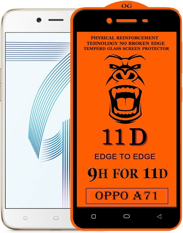 Xester Edge To Edge Tempered Glass for Oppo A71  (Pack of 1)
