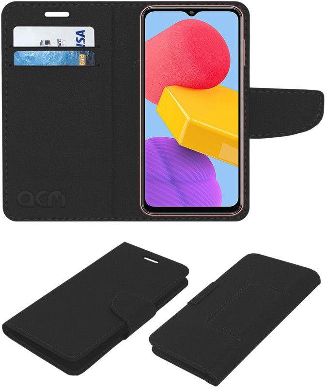 ACM Flip Cover for Samsung Galaxy M13  (Black, Cases with Holder, Pack of: 1)