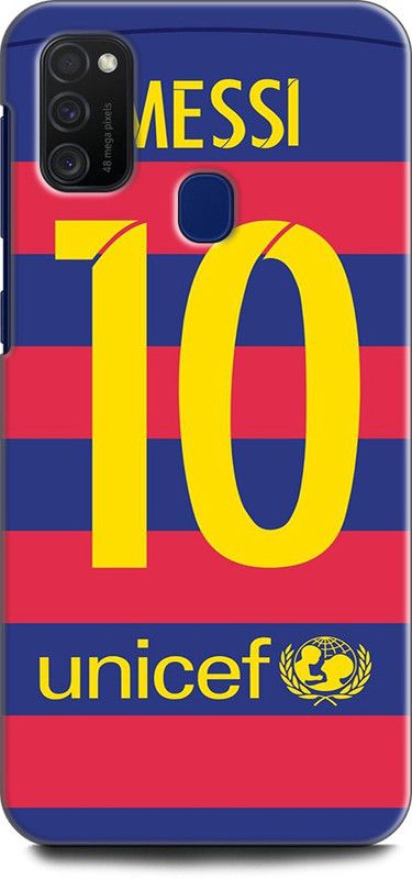 Afterglow Back Cover for SAMSUNG Galaxy M21 MESSI JERSEY, BARCELONA, FOOTBALL, MESSI, JERSEY  (Multicolor, Shock Proof, Pack of: 1)