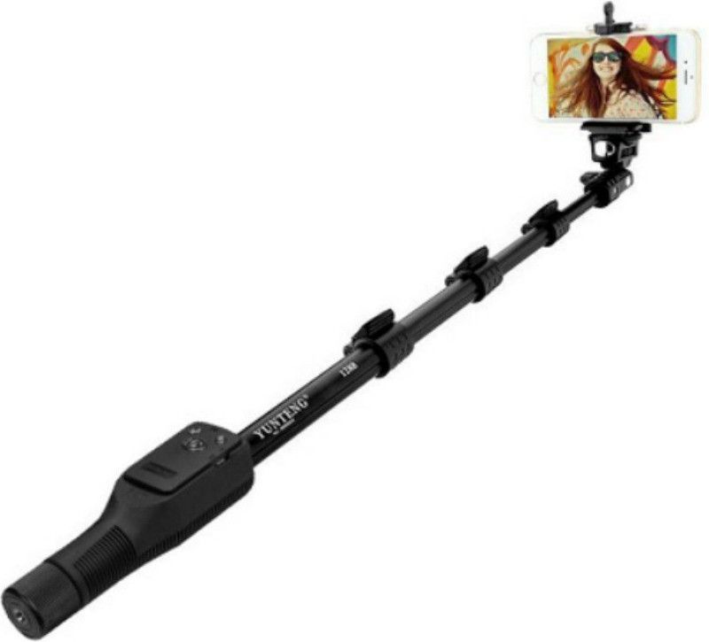 V P ENTERPRISES Youngtfng Bluetooth Selfie Stick  (Black, Remote Included)