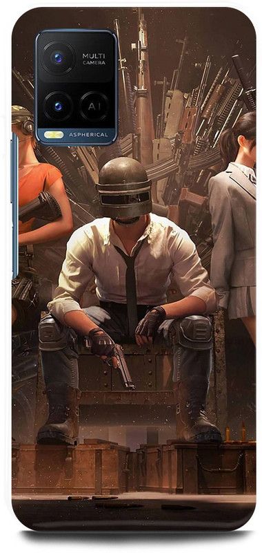 DIKRO Back Cover for Vivo Y21, V2149, PUBG, GAME, BATTLEGROUND, CHICKEN, WINNER  (Multicolor, Hard Case, Pack of: 1)
