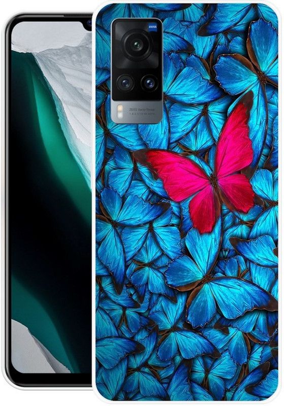 THINKSTAR Back Cover for Vivo X60 Pro  (Multicolor, Grip Case, Silicon, Pack of: 1)